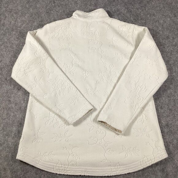 Gear For Sports Women’s Fleece Floral Cream 1/4 Zip Pullover Size Small Golf Top - Picture 12 of 16